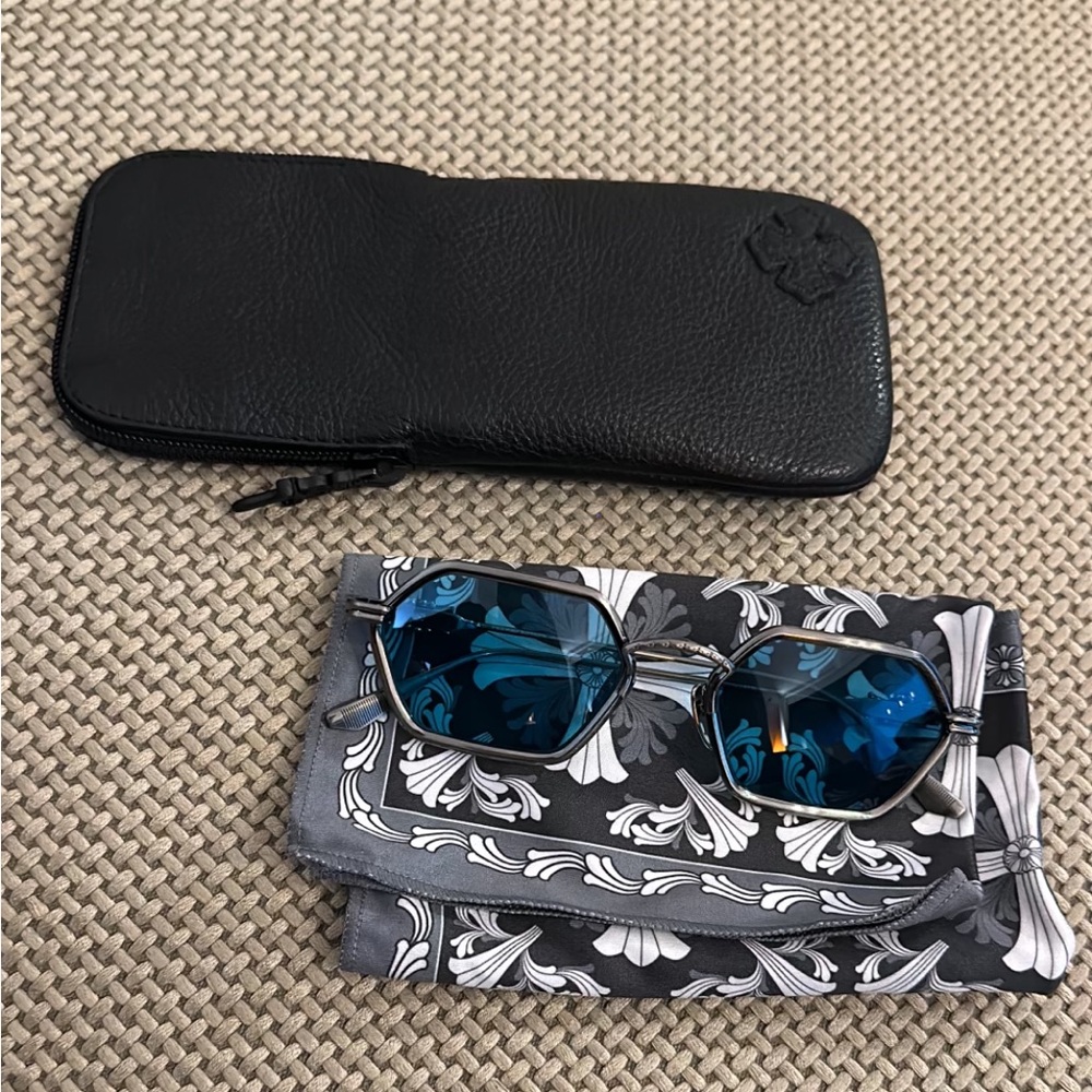 Chrome hearts dat ass new silver wired glasses